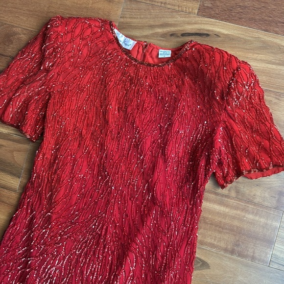 Vintage Laurence Kasar silk dress - Picture 2 of 12